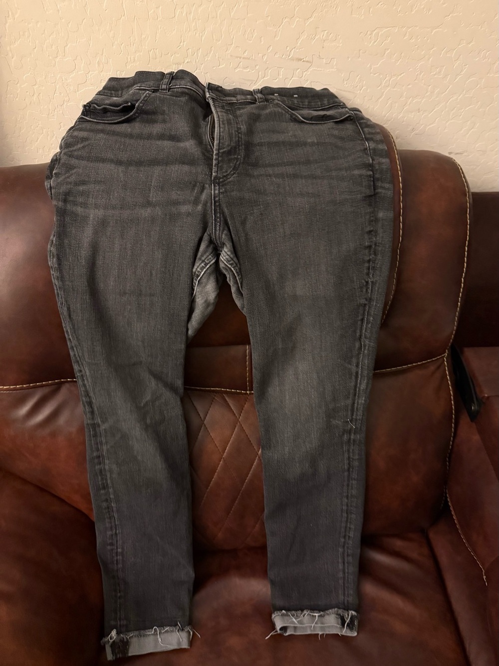 Express Women’s Black Gray Washed Jeggings